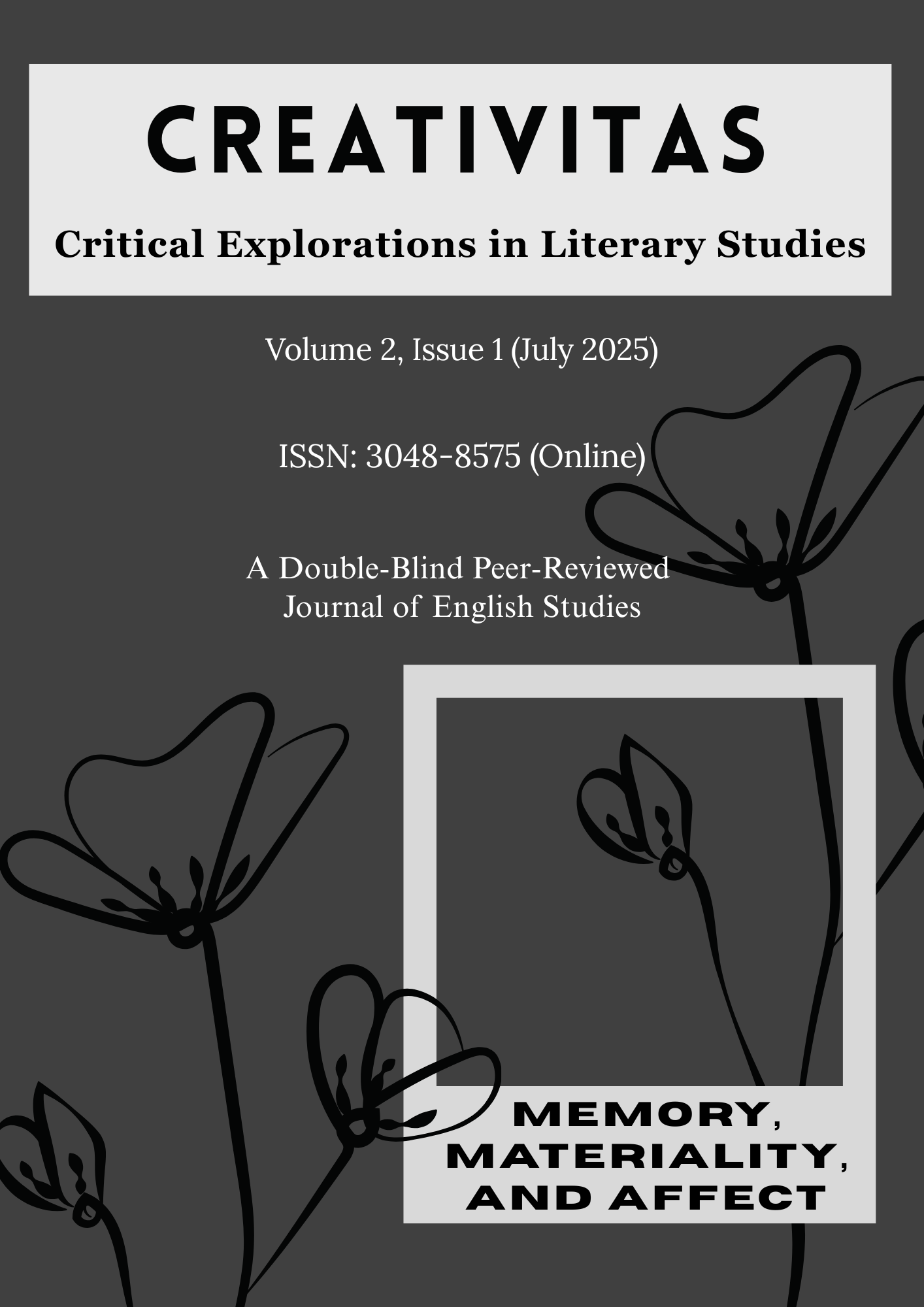 Creativitas Volume 2 Issue 1 Cover